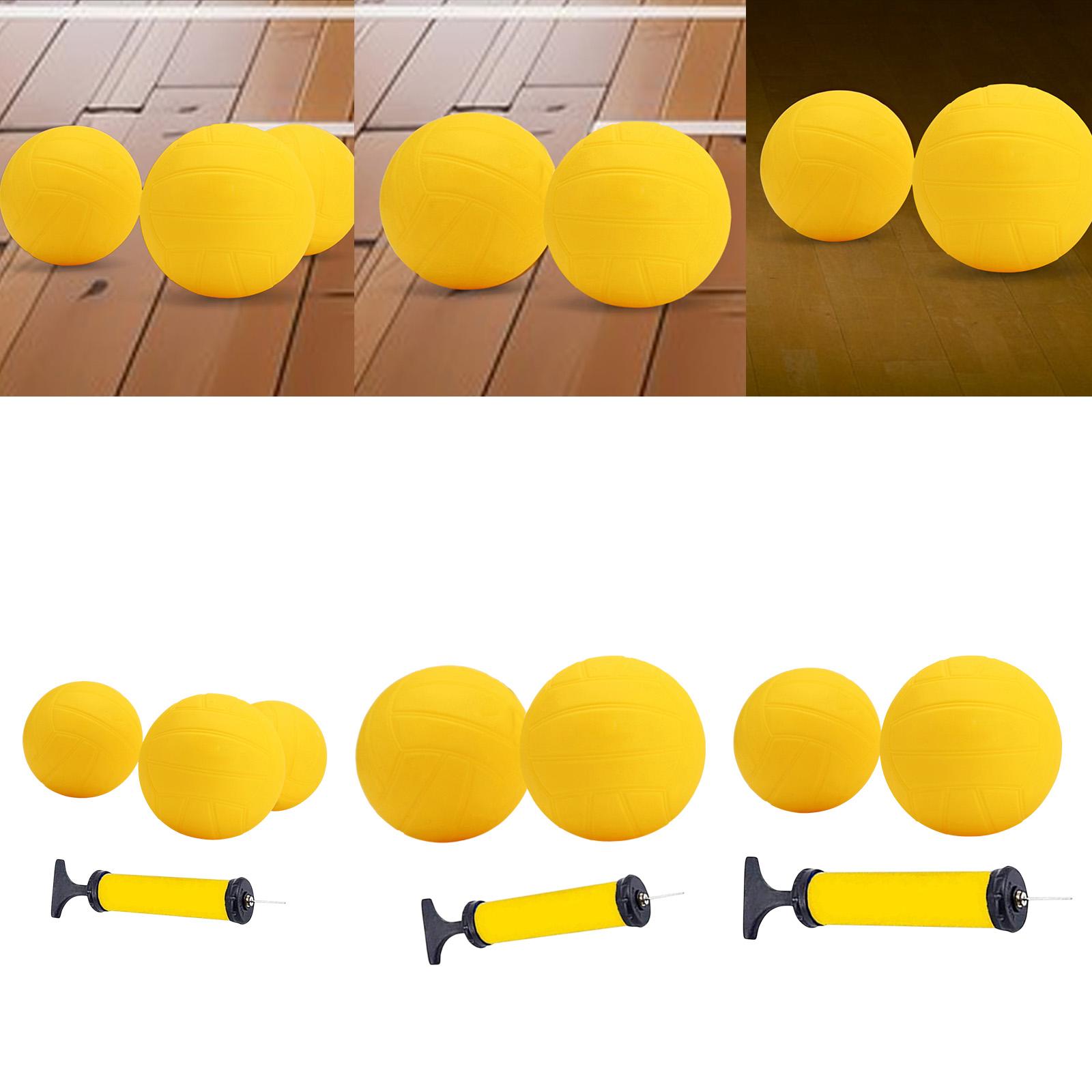 Spike Ball Game - كرة طائرة صغيرة قابلة للنفخ صفراء