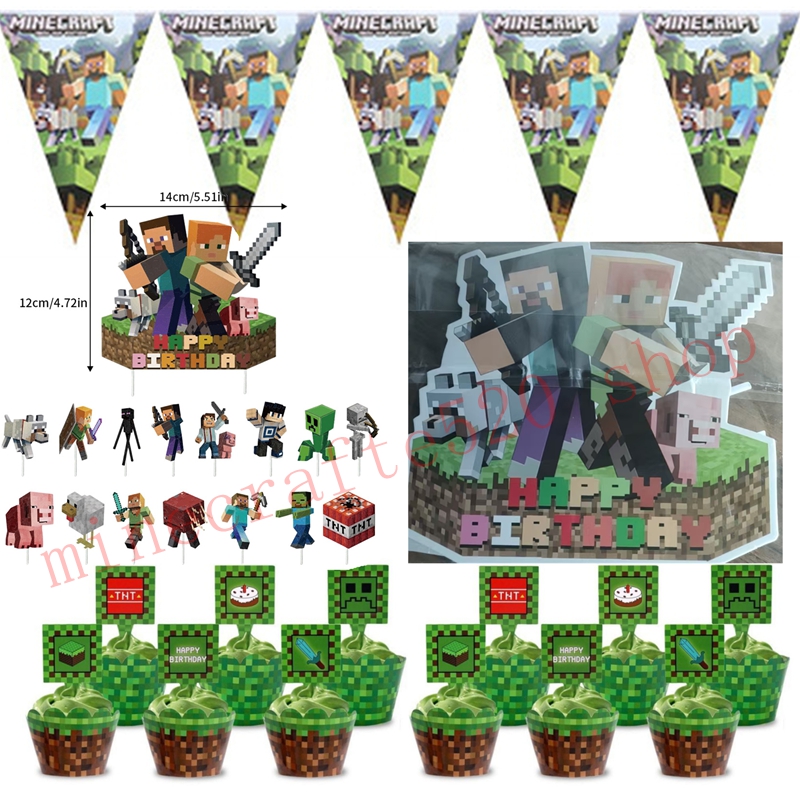 Party Games Minecraft - MC بكسل ورقة بطاقة Minecraft حفلة
