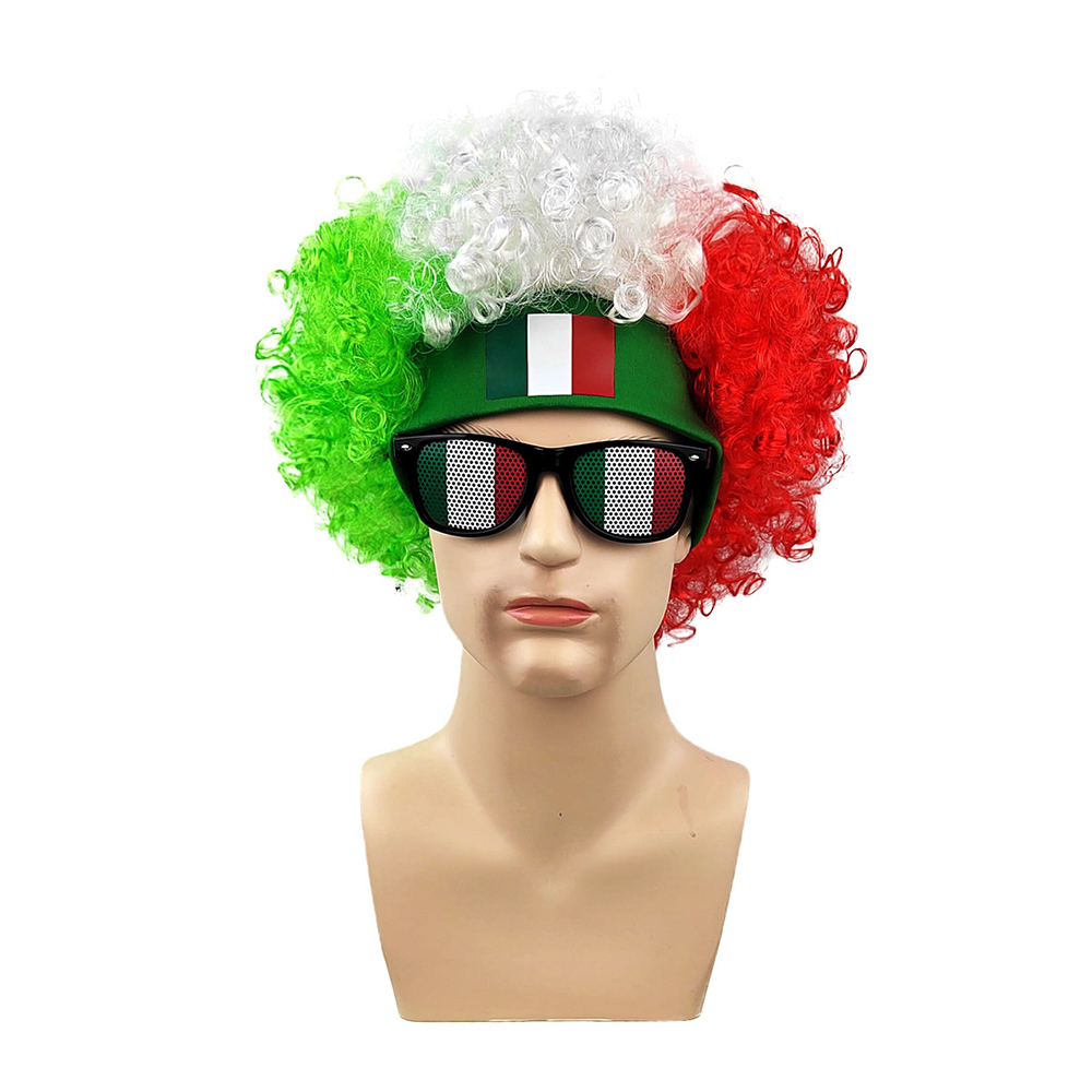 طقم شعر مستعار أفرو مع نظارات  - مراجعة Party Games Usa وسعره