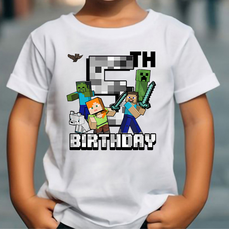 تي شيرت كرتوني لطيف بتصميم ماي - مراجعة Party Games Minecraft وسعره